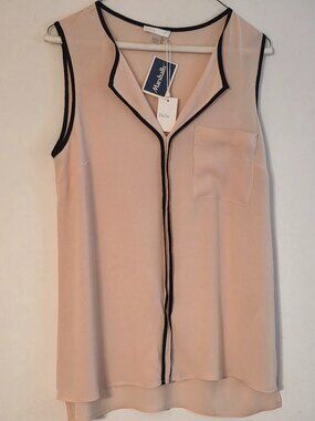 Dalia Peach Sleeveless Top